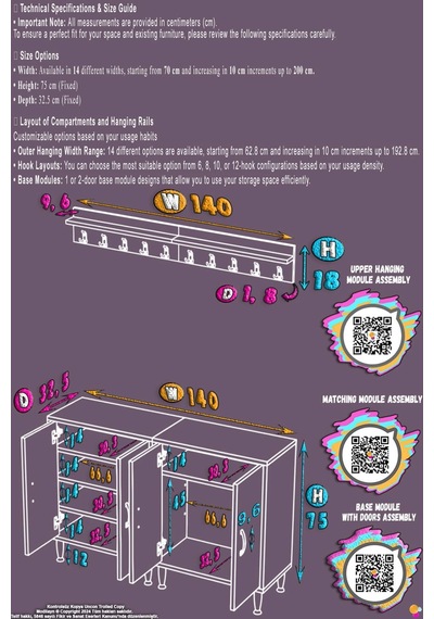 Lena Portmanto Vestiyer Ayakkabılık Duvar Askılı Kapaklı 6 Bölmeli Hol Antre Çok Amaçlı Dolap 140 Cm Lena Portmanto Vestiyer Ayakkabılık Duvar Askılı Kapaklı 6 Bölmeli Hol Antre Çok Amaçlı Dolap 140 Cm