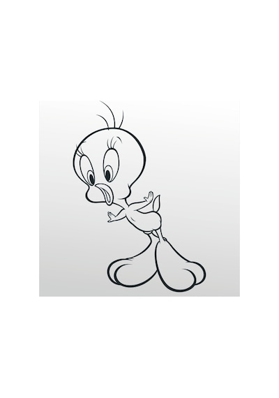 Folyo Sticker Tweety 200cm Uzunluk Siyah