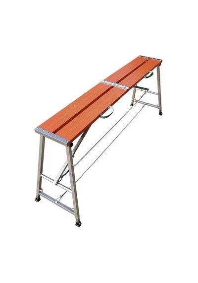 Asvera Katlanabilir Alüminyum Çalışma Platformu 180 Cm Yükseklik Ayarlı İskele Merdiven