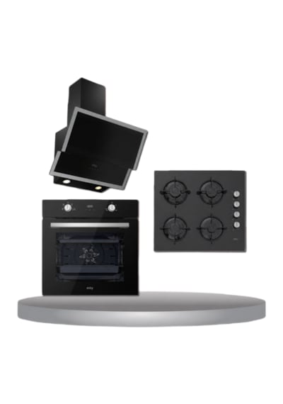 Esty AEF6603B02 -Touch ACO5700E6B05 - 3420 3 Lü Ankastre Siyah Set
