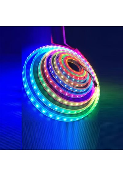 Rgb Hortum Esnek Şerit Led 10 Metre + 220v Fiş 10 Metre