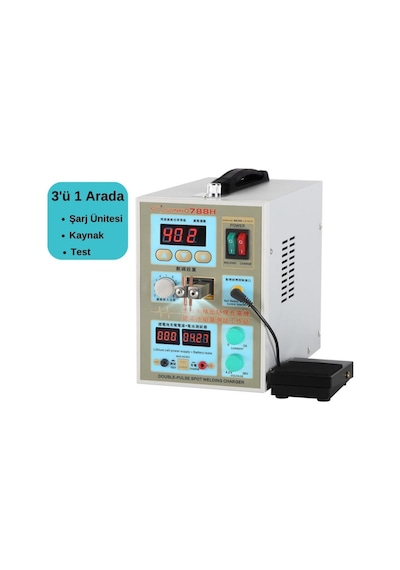 Sunkko 788h Çift Darbeli Nokta Led Pil Test Ve Şarj Fonksiyonlu Pil Punta Kaynak Makinesi