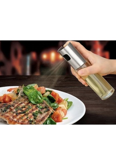 Yağ Püskürtücü Yağdanlık Sprey Cam Şişe Zeytinyağı, Sirke Airfrey 100 Ml Gri Diğer