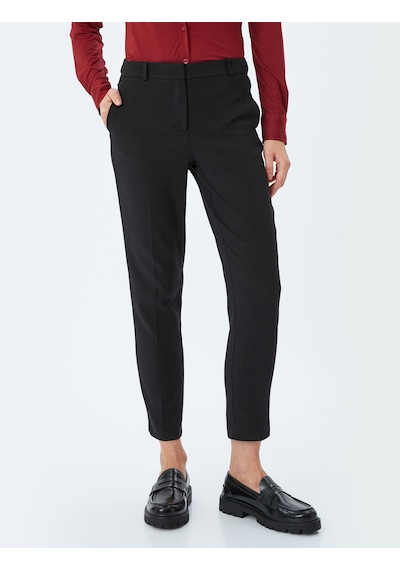 Koton Cepli Slim Fit Cigarette Kumaş Pantolon Siyah 5sak40014uw Siyah
