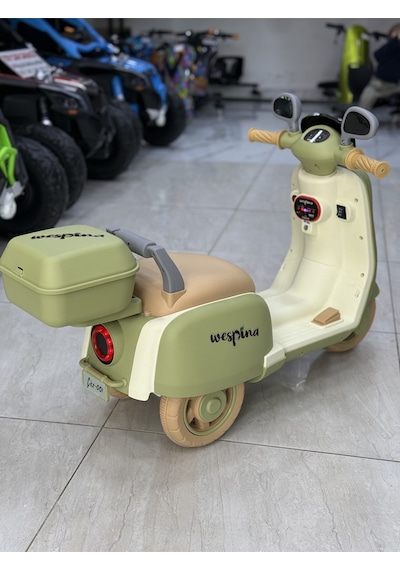 Akülü Motor 0-4 Yaş Yeşil
