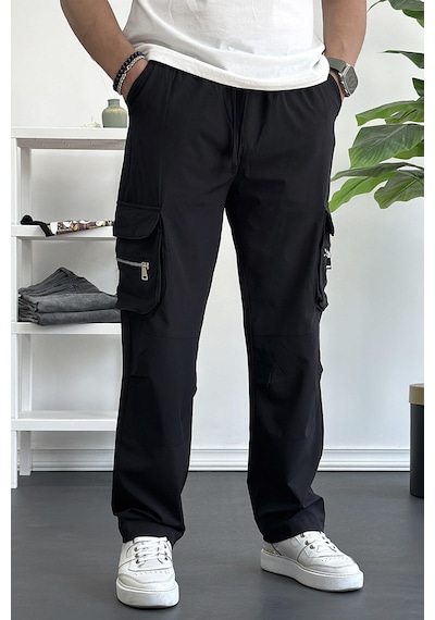 Edwoxmen Erkek İnce Baggy Kalıp Kargo Pantolon Siyah Edw164-siyah Siyah Edwoxmen Erkek İnce Baggy Kalıp Kargo Pantolon Siyah Edw164-siyah Siyah