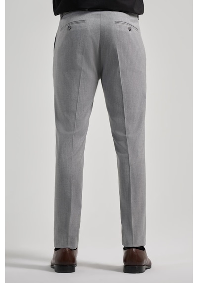 İmza Gri Esnek Yandan Cepli Slim Fit Classic Pantolon 1003250160 Gri