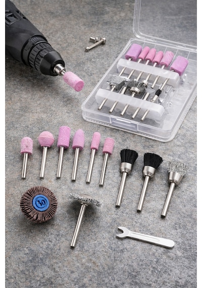 Senbang 12 Parça Rotary Tool Seti Taşlama, Zımparalama, Parlatma Ve Temizleme Uçları