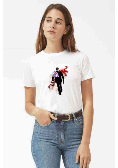 Altered Carbon Hello Unicorn Blood Kadın Beyaz Tshirt