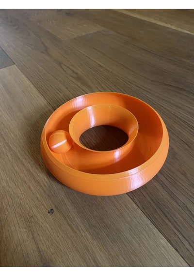 Buradabulabilirsin 3d Baskı Toplu Halka Kedi Oyuncağı İçinde Serbest Top Etkileşimli Kedi Parkuru Turuncu Bbz