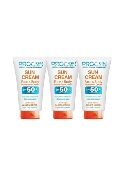 Procsin Face & Body Güneş Kremi Spf 50+ 3 x 50 ML