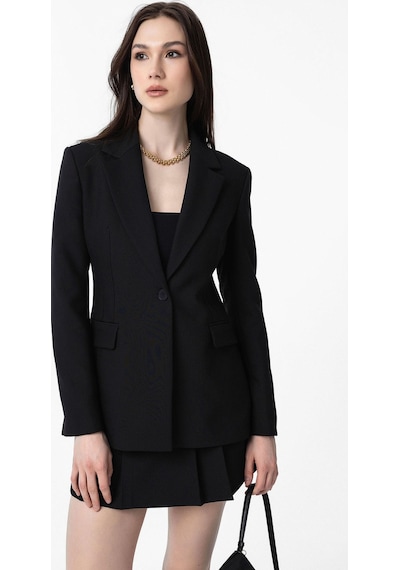 Antioch Vücuda Oturan Kadın Blazer Ceket Ba25y423 Siyah