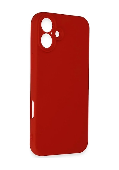 Mey İthalat Apple iPhone Uyumlu  Uyumlu 16 Kılıf First Silikon - Kırmızı -