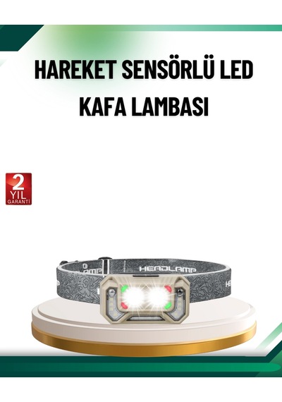 Şarjlı Wave Sensörlü Led Kafa Feneri Outdoor Kullanım Diğer
