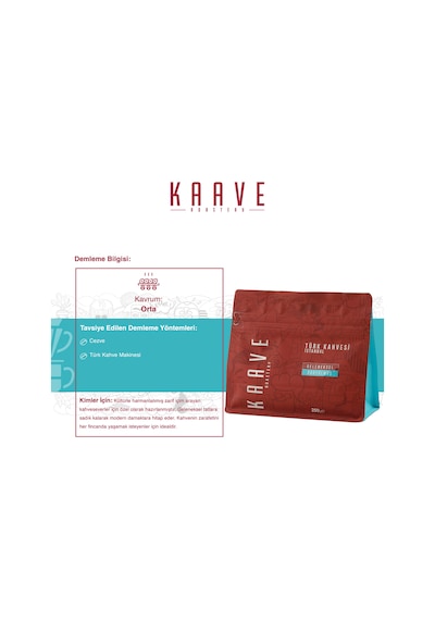 Kaave Roasterty  Türk Kahvesi İstanbul 2 x 250 G