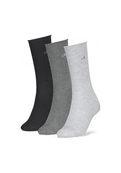 Calvın Kleın Unisex Marka Logolu Günlük Kullanıma Uygun Gri Çorap C701234368 005