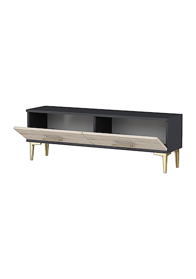 Tsa1215at - İdatv120 Tv Stand, Tv Sehpası Antrasit - Traverten 120cm