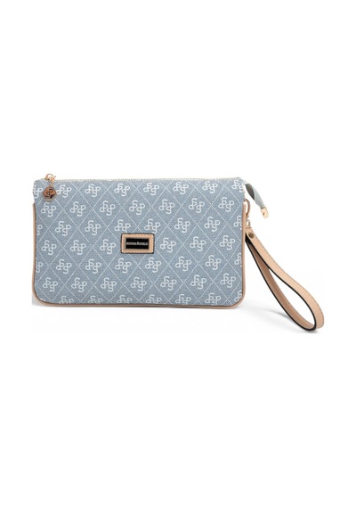 Silver & Polo Silver Polo Mavi - Ten Monogram Kadın Çapraz Çanta Sp1291