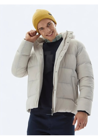 Kip Taş Regular Fit Casual Dokuma Mont Taş