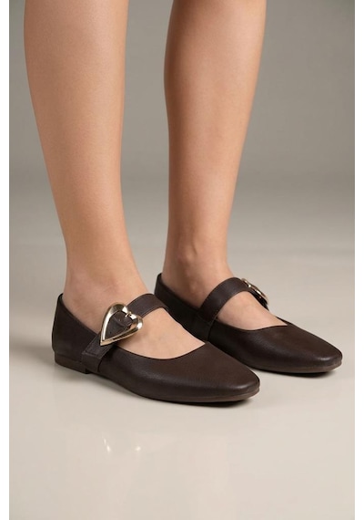 Papuçcity Fendi 03468 Kadın Günlük Babet Kahve