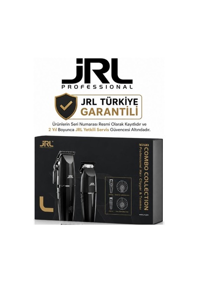 Jrl Onyx Combo Serisi 2'li Standlı Tıraş Makinesi Seti 2020 Clipper + 2020 Trimmer Siyah