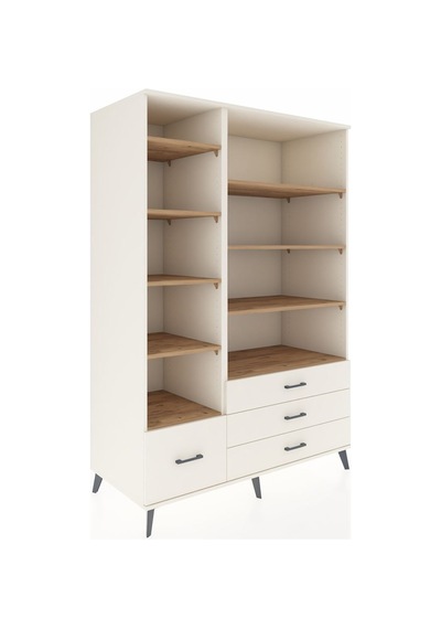 Kronos Dolap 9 Raflı 4 Çekmeceli 132x59x195 Aytaşı-çam/aytaşı Aytaşı