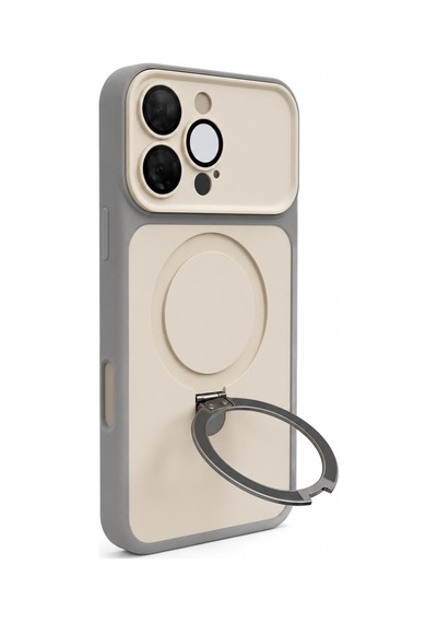Nettech Apple İphone 16 Pro Uyumlu Nt-n117 Magsafe Arka Koruma Kılıf - Beyaz
