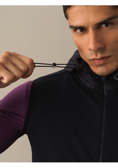 Xint Lacivert Regular Fit Kapüşonlu Pamuklu Yelek 195040