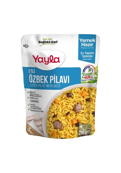 Yayla Yemek Hazır Etli Özbek Pilavı 200 G