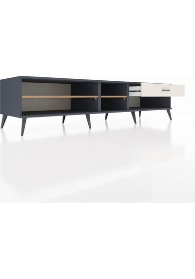 Kronos Tv Ünitesi 2 Raflı Tek Çekmeceli 220x59x51 Antrasit-çam/aytaşı Atlas Çam/aytası - Antrasıt Kronos Tv Ünitesi 2 Raflı Tek Çekmeceli 220x59x51 Antrasit-çam/aytaşı Atlas Çam/aytası - Antrasıt