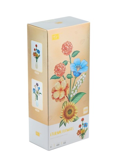 Lz4601 Loz Eternal Flowers Serisi - ''alacakaranlık Turuncu Işık'' 633 Parça Yapım Seti
