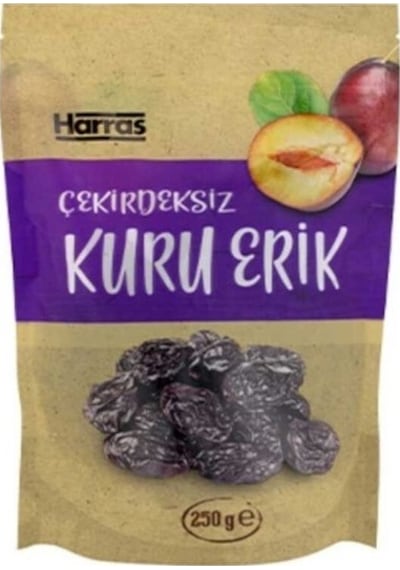Çekirdeksiz Kuru Erik 4'lü Paket Lezzetli & Doğal Atıştırmalık 4 Adet X 175 Gr 175 G
