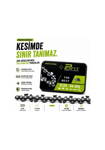 Algaride Lastpoint Motorlu Testere Zinciri 3/25 36 Diş Yedek Zincir Keskin Kutulu Dayanıklı