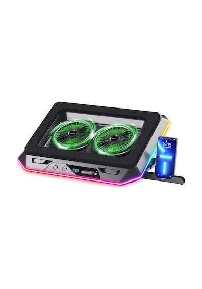 Classone Gaming GT200 10 RGB 15.6 -17'' Type C 2 Fanlı Laptop Soğutucu Stand