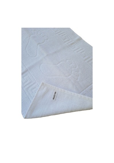 2 Li Ayak Izli Banyo Paspas 100 Pamuklu Ayak Havlusu 50X70 Cm Çok Renkli