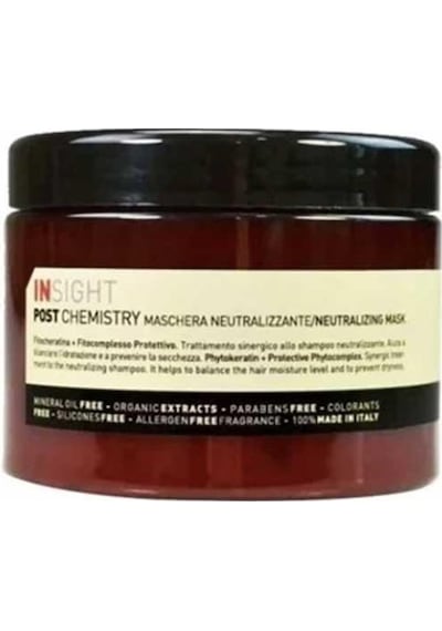 Insight Post Chemistry Neutralizing Maske 500 ML Insight Post Chemistry Neutralizing Maske 500 ML