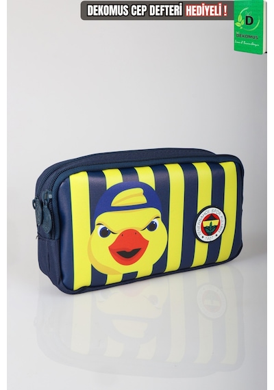 X Dekomus Lisanslı Fenerbahçe Yellow Collection Kalem Çantası Altın