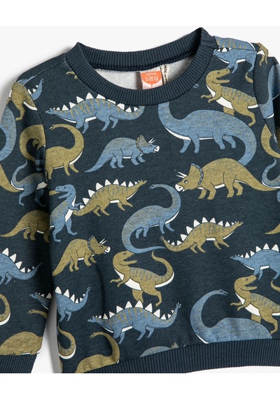 Koton Dinozorlu Sweatshirt Bisiklet Yaka Uzun Kollu Şardonlu Lacivert Desenli 4wmb10251tk 4WMB10251TK7D1 Lacivert Koton Dinozorlu Sweatshirt Bisiklet Yaka Uzun Kollu Şardonlu Lacivert Desenli 4wmb10251tk 4WMB10251TK7D1 Lacivert