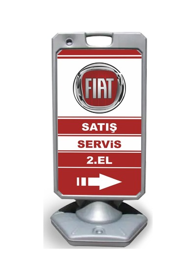 FİAT     Reklam ve Yönlendirme Uyari Dubasi A Tabela Gri