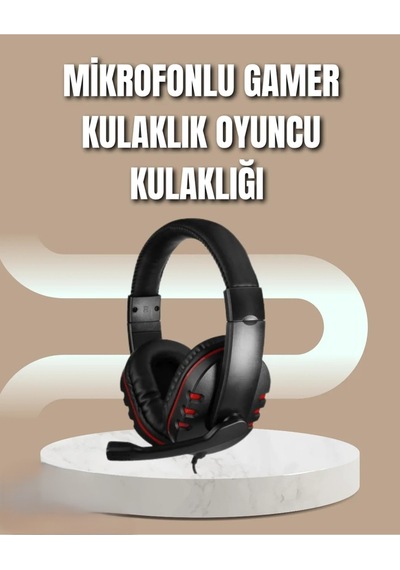 Mikrofonlu Oyun Kulaklığı Mavi Işıklı, Uzun Süre Konforlu Kullanım Diğer Mikrofonlu Oyun Kulaklığı Mavi Işıklı, Uzun Süre Konforlu Kullanım Diğer