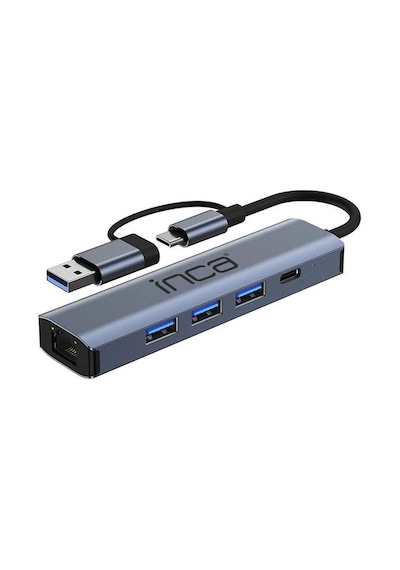 Inca Iutp-5t Gigabit Usb Çoklayıcı Usb 3.0,typec Ethernet