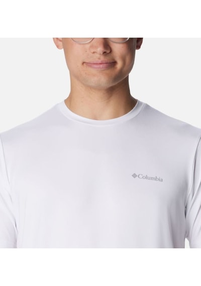 Columbia Men's Tech Trail Crew Neck Shirt Iı Erkek Tişört Beyaz Ao5545-100 001