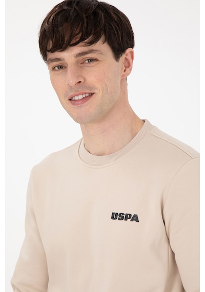 U.S. Polo Assn. Erkek Regular Fit Bisiklet Yaka Taş Sweatshirt 50292362-VR049