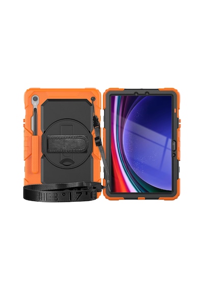 Newface - 737 - Samsung Galaxy Uyumlu  X510 Tab S9 Fe 11 Kılıf Amazing Tablet Kapak - Muratech - - Turuncu