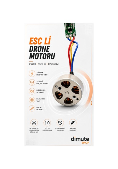Esc Li Drone Motoru Fırçasız Yüksek Performanslı Rc Drone Yedek Motoru - 892524250