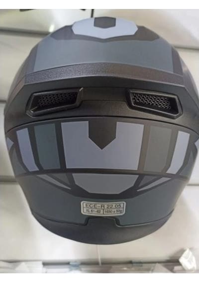 Jk-20 Jk902 Çene Pedli Güneş Vizörlü Çeneden Açılır Kask H-1 Grey L