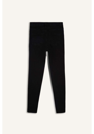 Defacto Rebeca Skinny Fit Normal Bel Bilek Boy Dar Paça Jean Pantolon C7610AX24AUNM40 Siyah