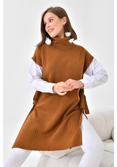 Ftz Women Kadın Gömlek Kol Tunik Taba 21-6059-taba Taba