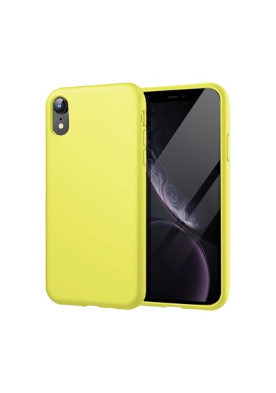 Apple iPhone Uyumlu - Xr Kılıf First Silikon - Parlak Yeşil