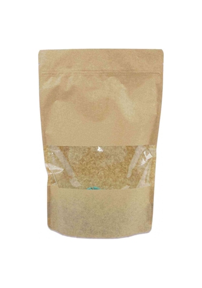 Kraft Pencereli Doypack 200X300X50 Mm 10 Adet
